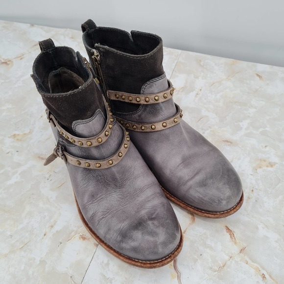 ALBERTO FERMANI Emma Studded Ankle Boots Size 7 - Picture 3 of 9